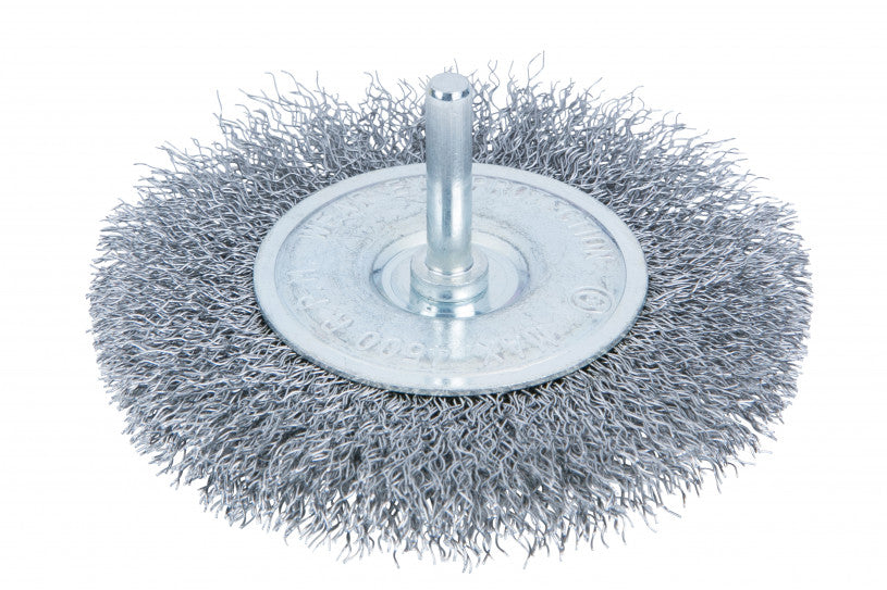 BlueSpot Flat Wire Wheel Brush 100mm (4in) (19213)