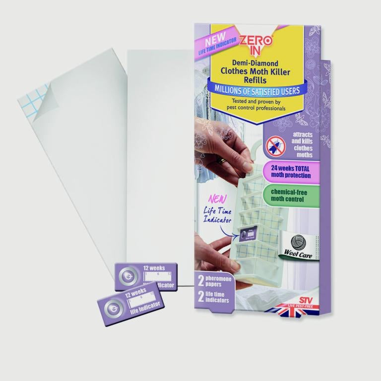 Zero In - Demi-Diamond Clothes Moth Pad Refills - 2 Pack