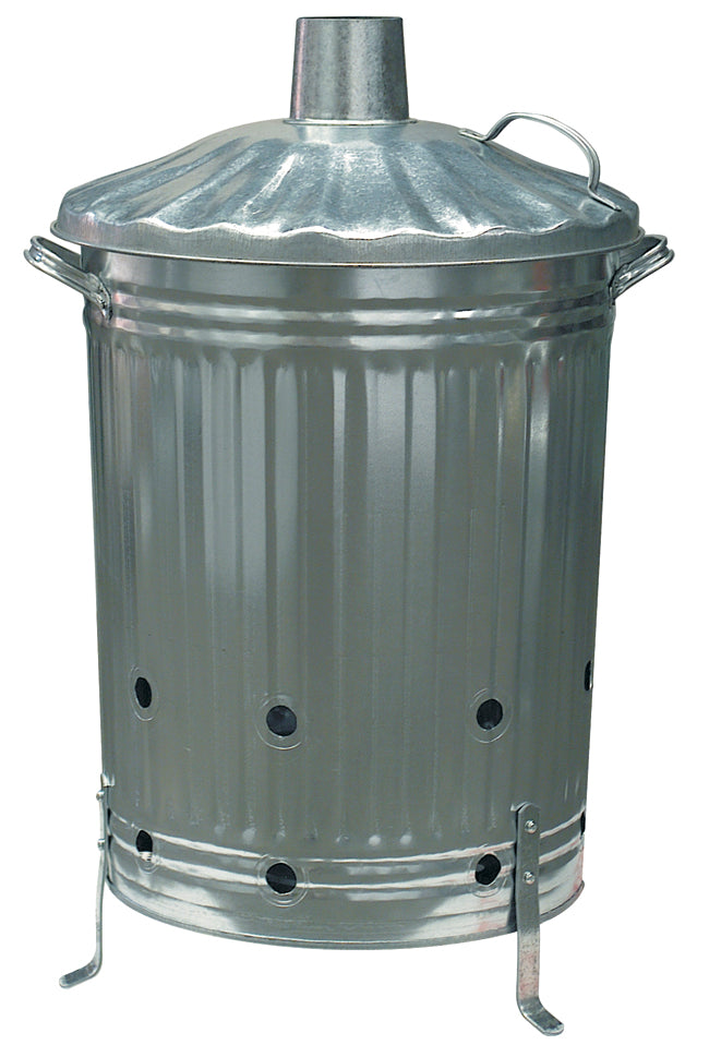 Galvanised Steel Incinerator Bin - 90 litre (LOCAL PICKUP / DELIVERY ONLY)