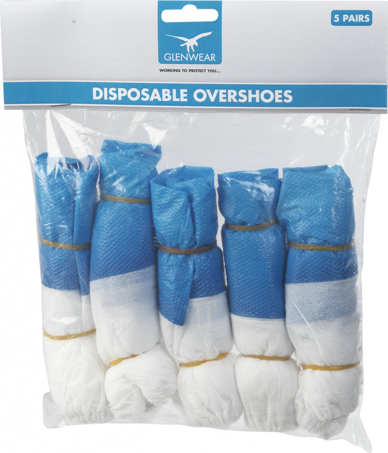 Glenwear - Disposable Overshoes - Pack of 5 Pairs