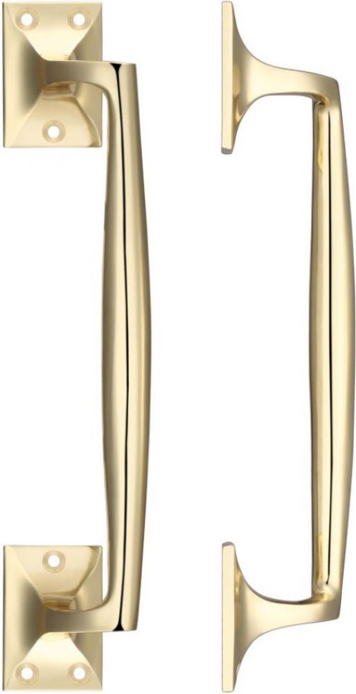 Securit Brass Pull Handle Round Grip 250mm (10")