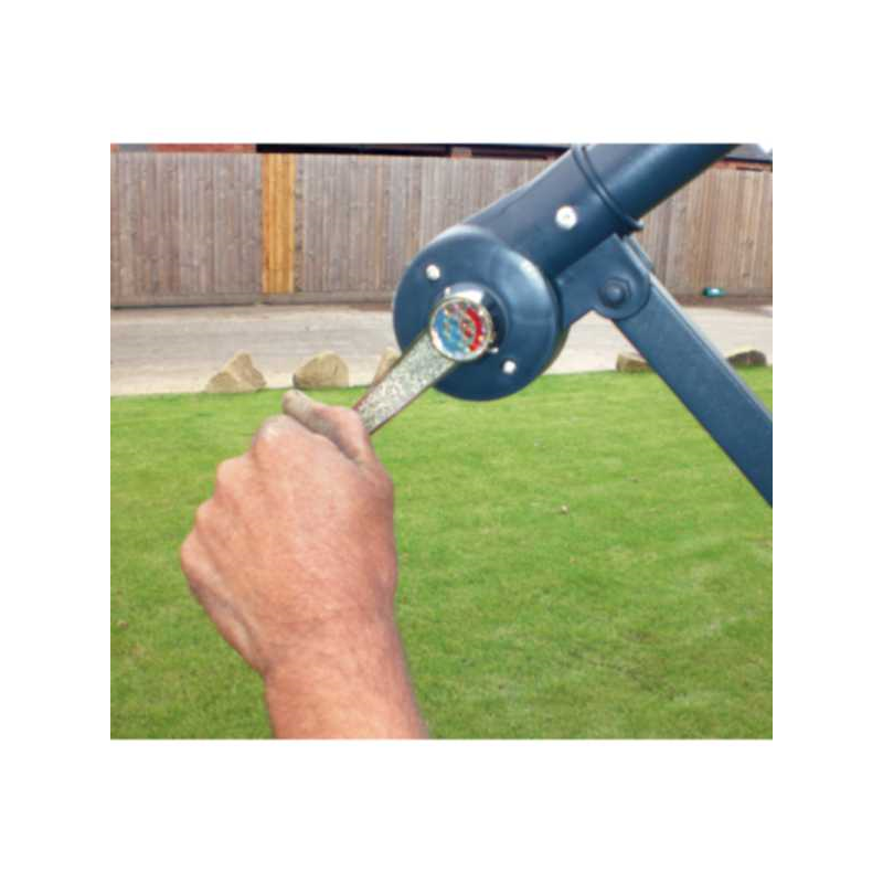 Kingfisher 3m Banana Cantilever Hanging Parasol - Green, Cream & Black (LOCAL PICKUP/DELIVERY ONLY)