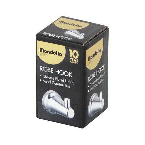 Mondella Cadenza Robe Hook Smooth Curves, Wall Mount, Chrome Plated