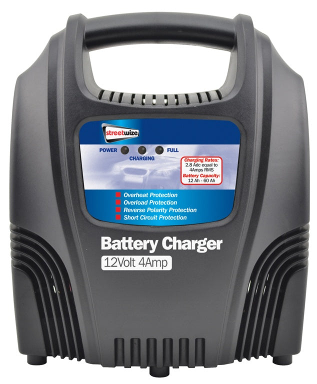 Streetwize Battery Charger 12 Volt 4 Amp