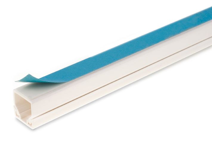 Self-Adhesive White Trunking 3m (10ft) (LOCAL PICKUP / DELIVERY ONLY)