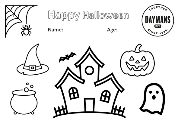 Halloween Colour Sheet