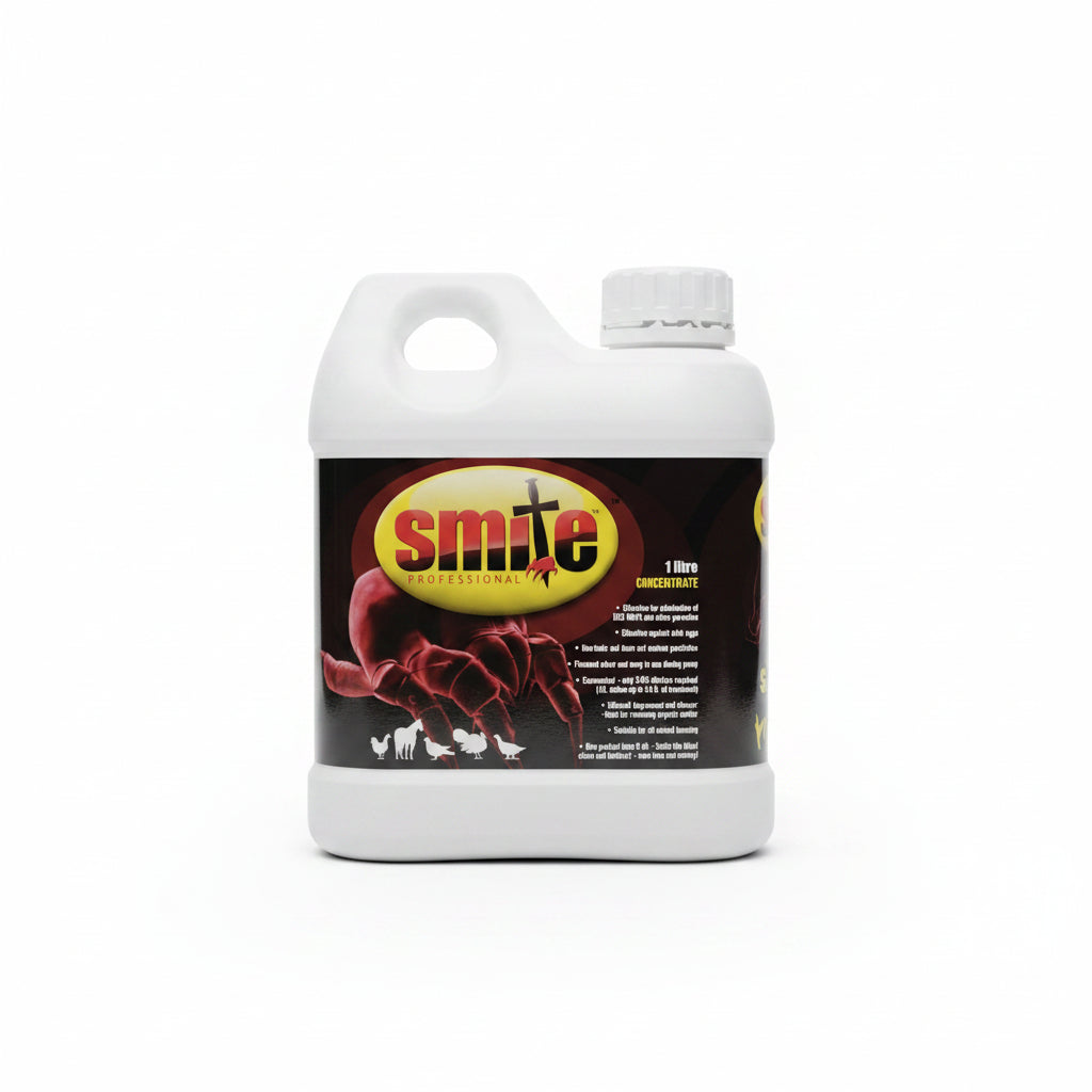 Smite Concentrate use for Poultry, Quail etc Red Mite & Lice 1 Litre
