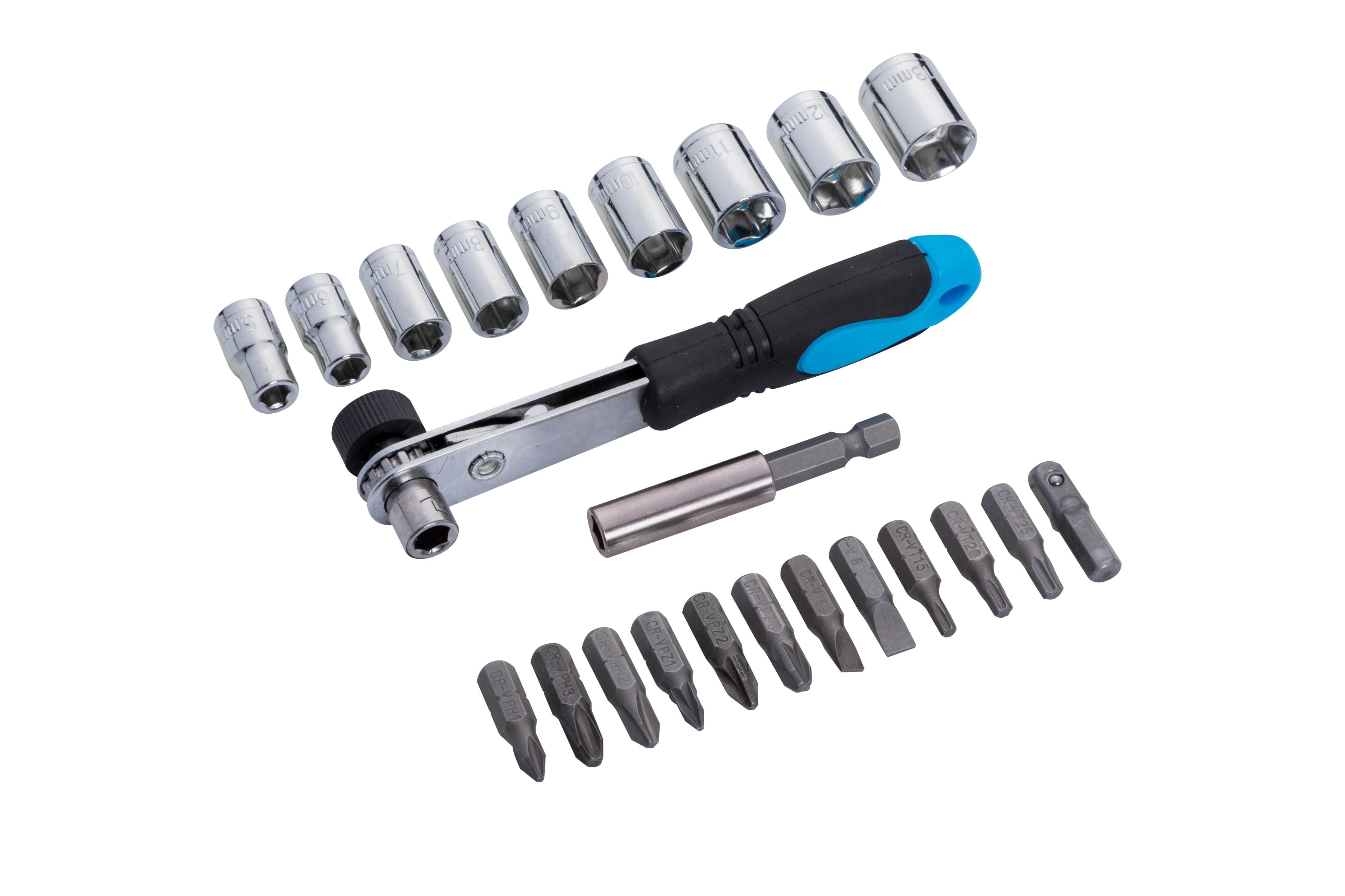 BlueSpot 23 PCE 1/4” Ratchet Bit And Socket Set (12624)
