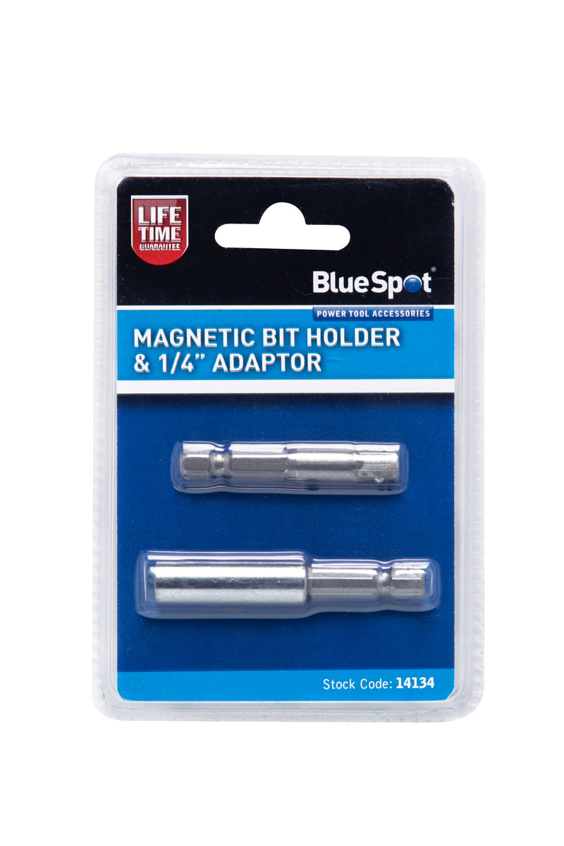 BlueSpot Magnetic Bit Holder & 1/4" Adaptor (14134)