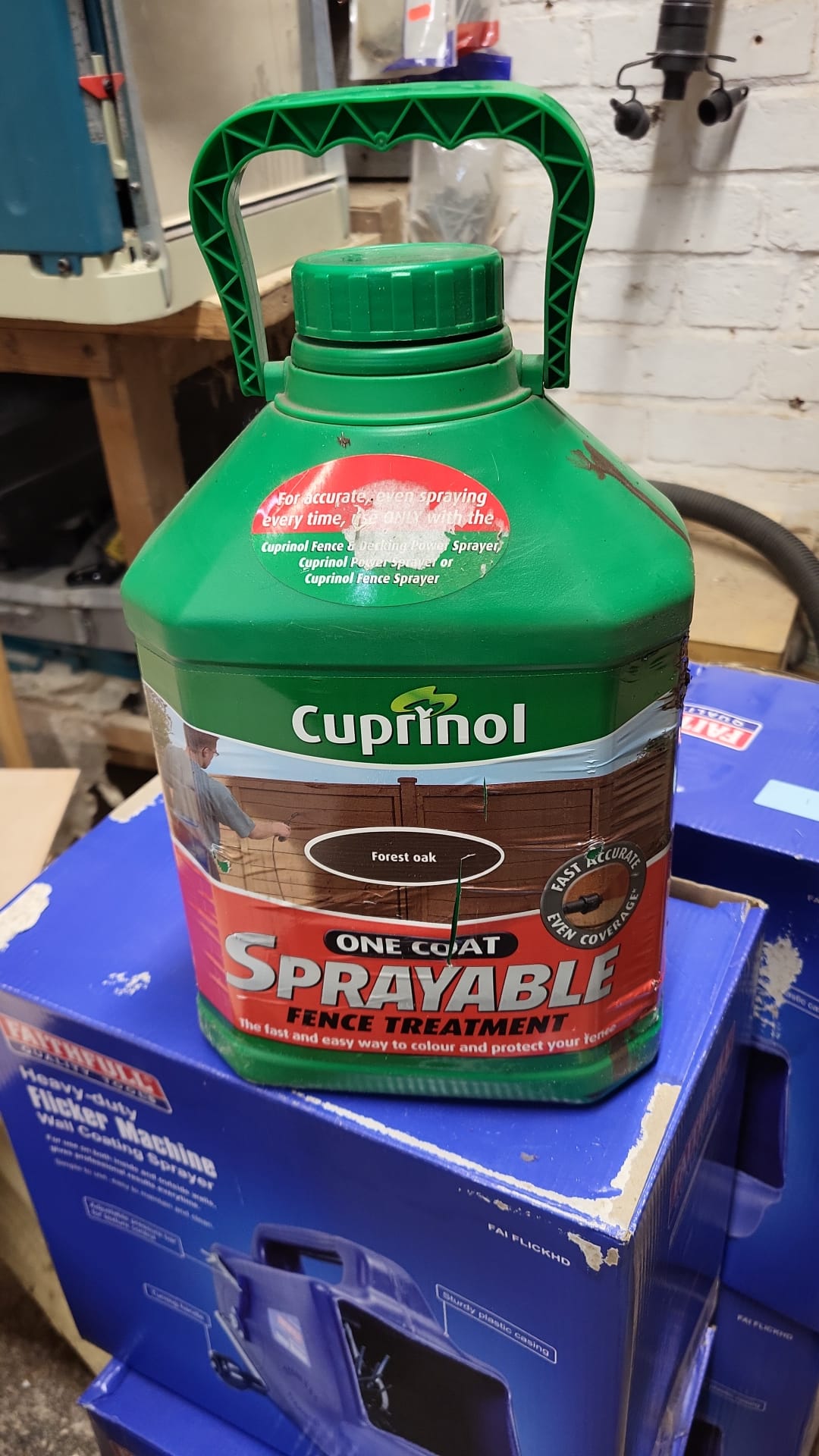 Cuprinol One Coat Sprayable Fence Treatment Forest Oak 5L
