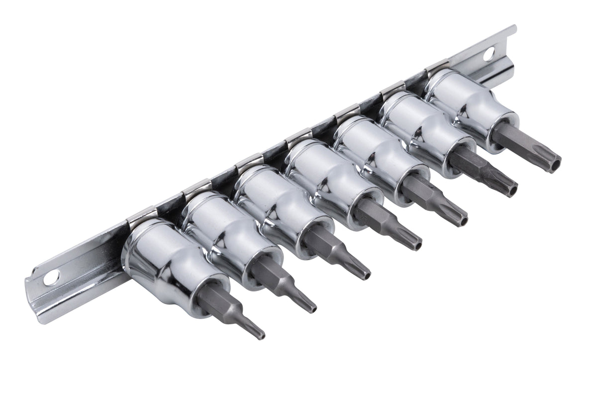 Bluespot 7 Piece 3/8in Security Torx Bit Set (T10 - T40) (01553)