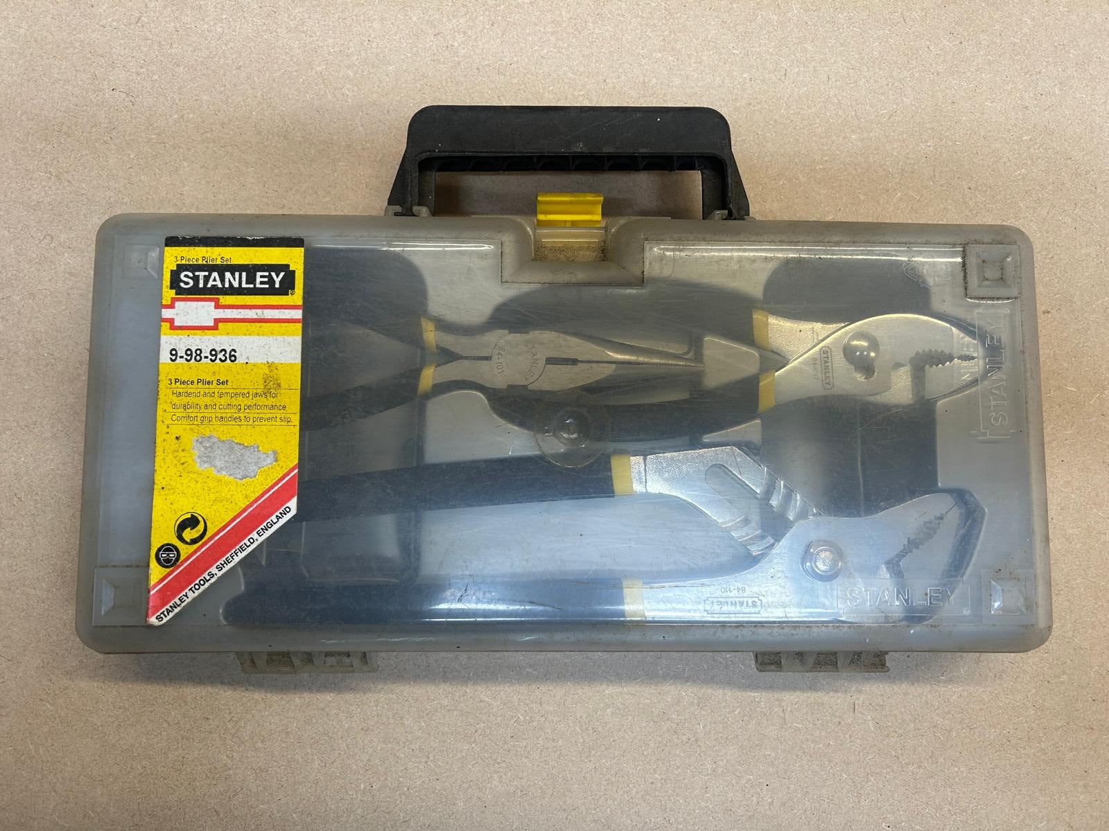 Stanley 3 Piece Plier Set In Case 9-98-936