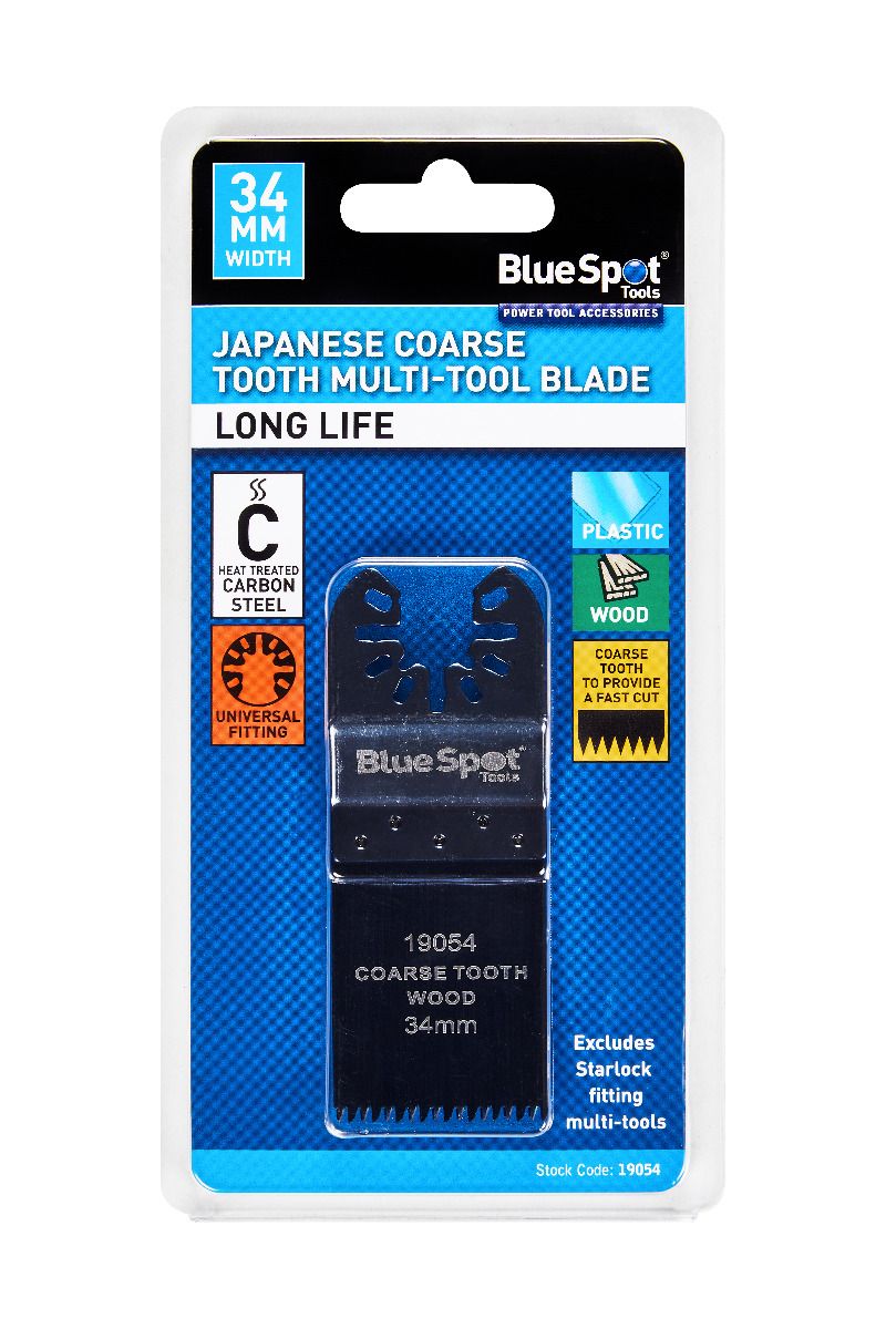 Bluespot 34mm Japanese Coarse Tooth Multi Tool Blade (19054)