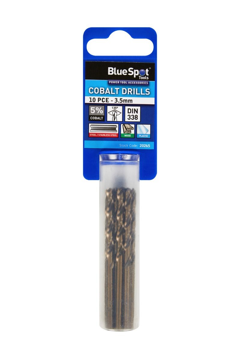 Bluespot 10 PCE Cobalt Drills 3.5mm (20265)