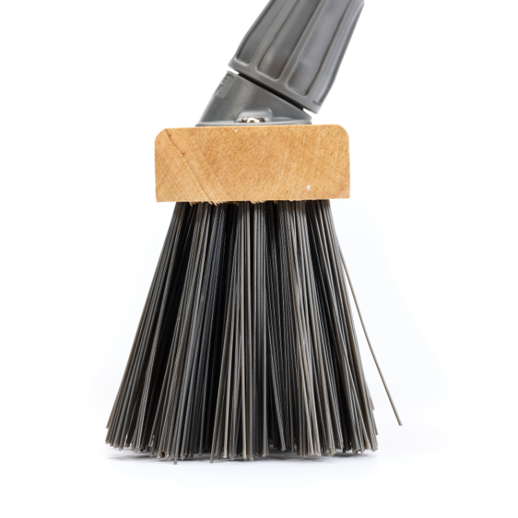 Buffalo 10.5in Stiff PVC Scavenger Broom Head With Handle (2395)
