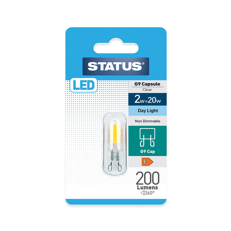 Status LED G9 Capsule 2w=20w Non-Dimmable Day Light