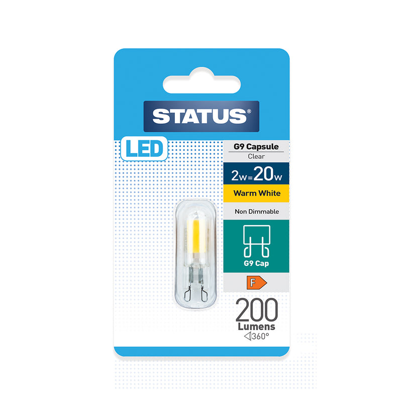 Status LED G9 Capsule 2w=20w Non-Dimmable Warm White