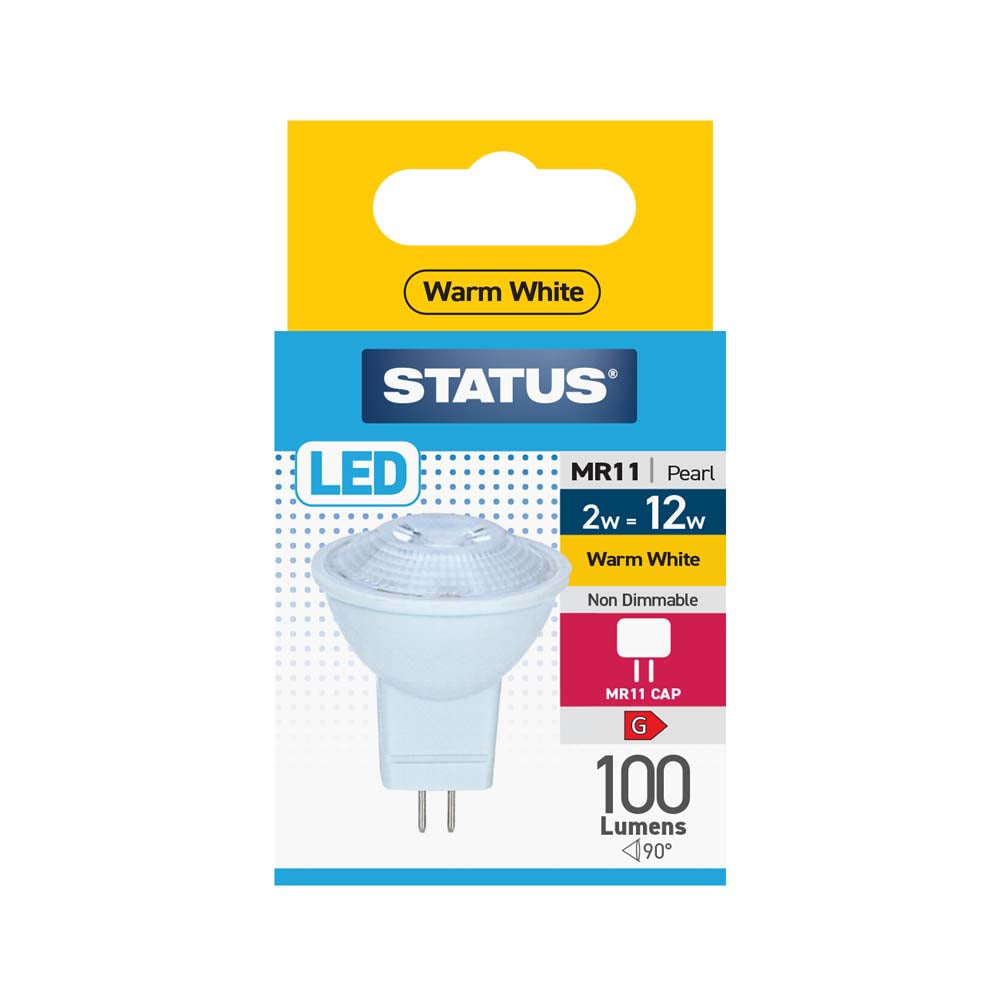 GU4 / MR11 Cap 2w = 12w Warm White LED Light Bulb (2SLMR1136W1B10)