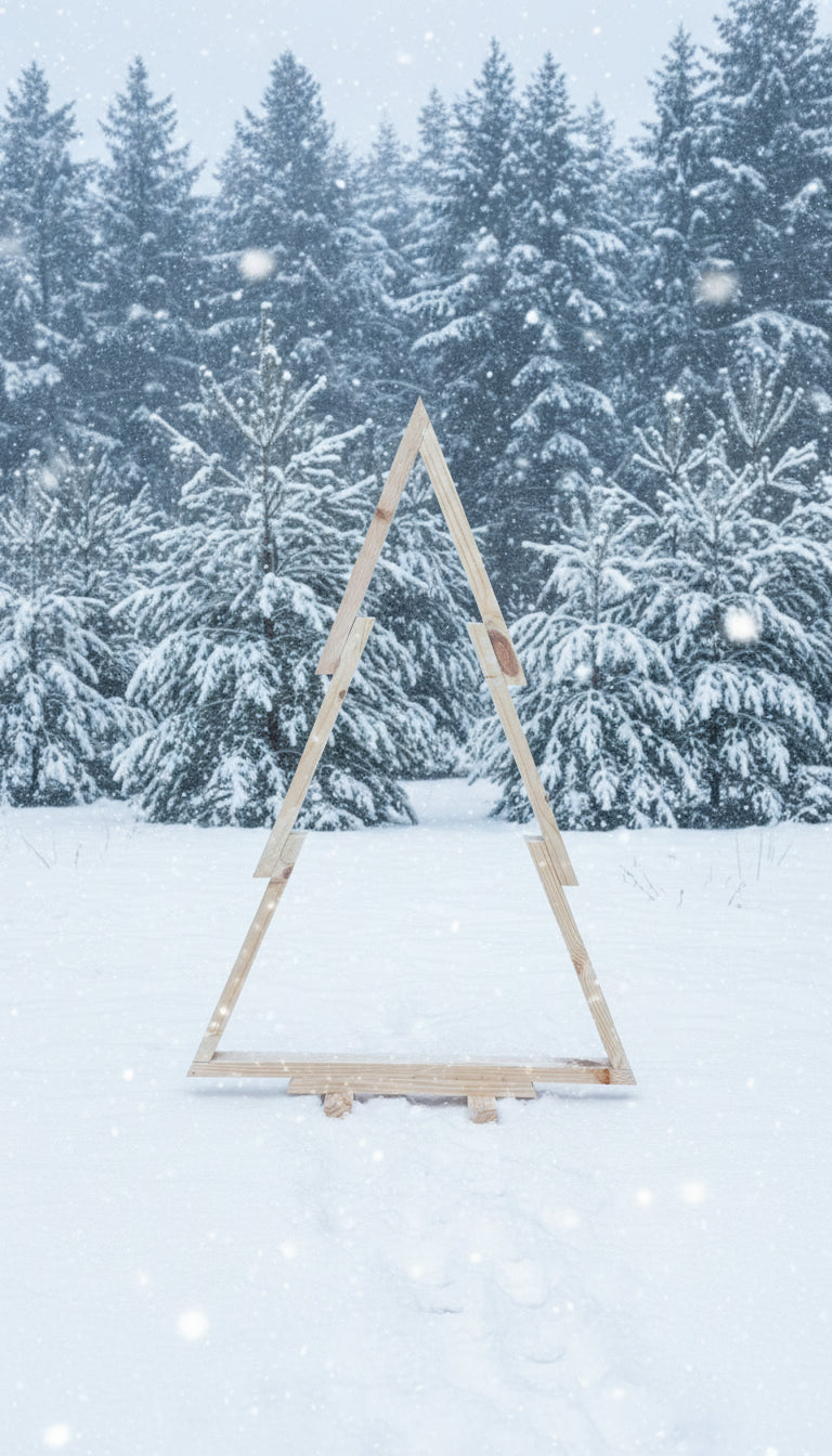 Handmade Wooden Christmas Tree