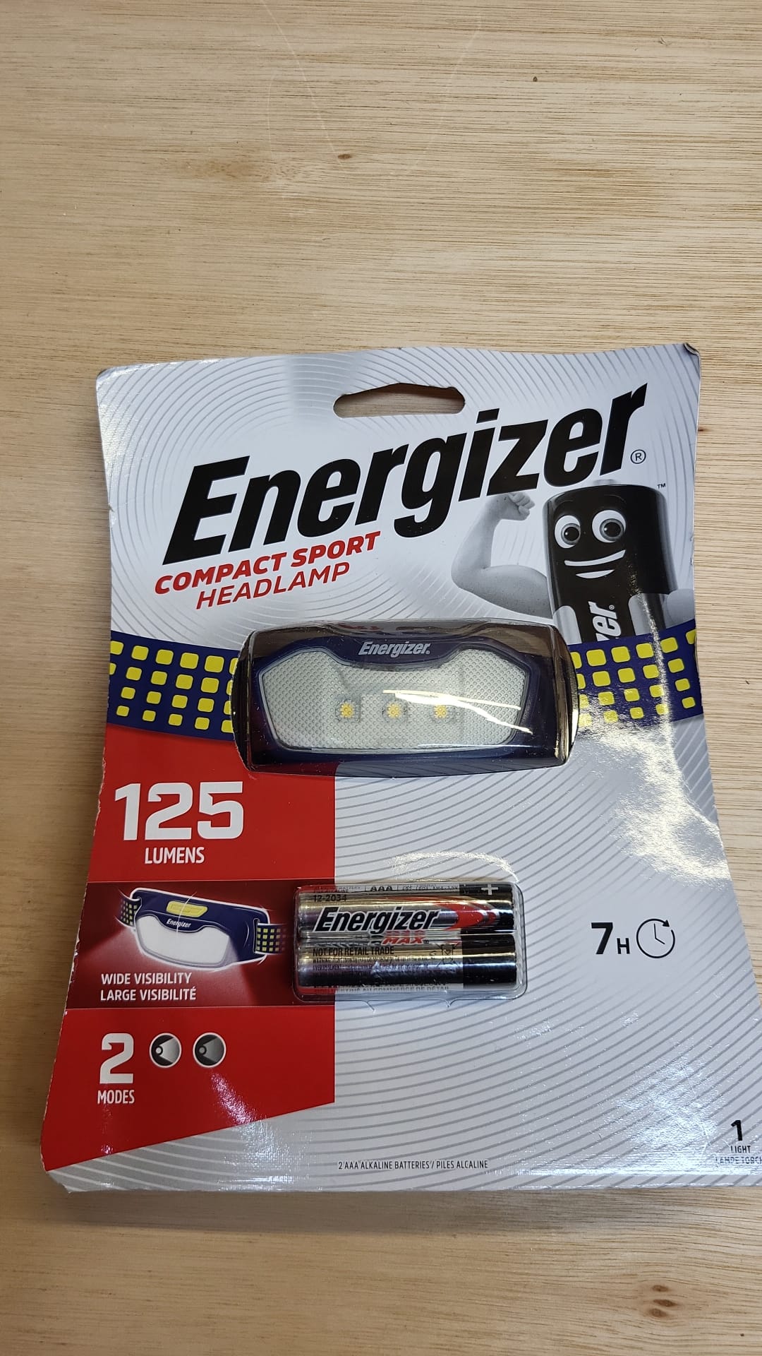 Energizer Sport LED Head Light Head Lamp Includes 2x AAA Energizer Batteries