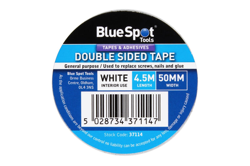 White Double Sided Tape 48mm x 4.5m (37114)