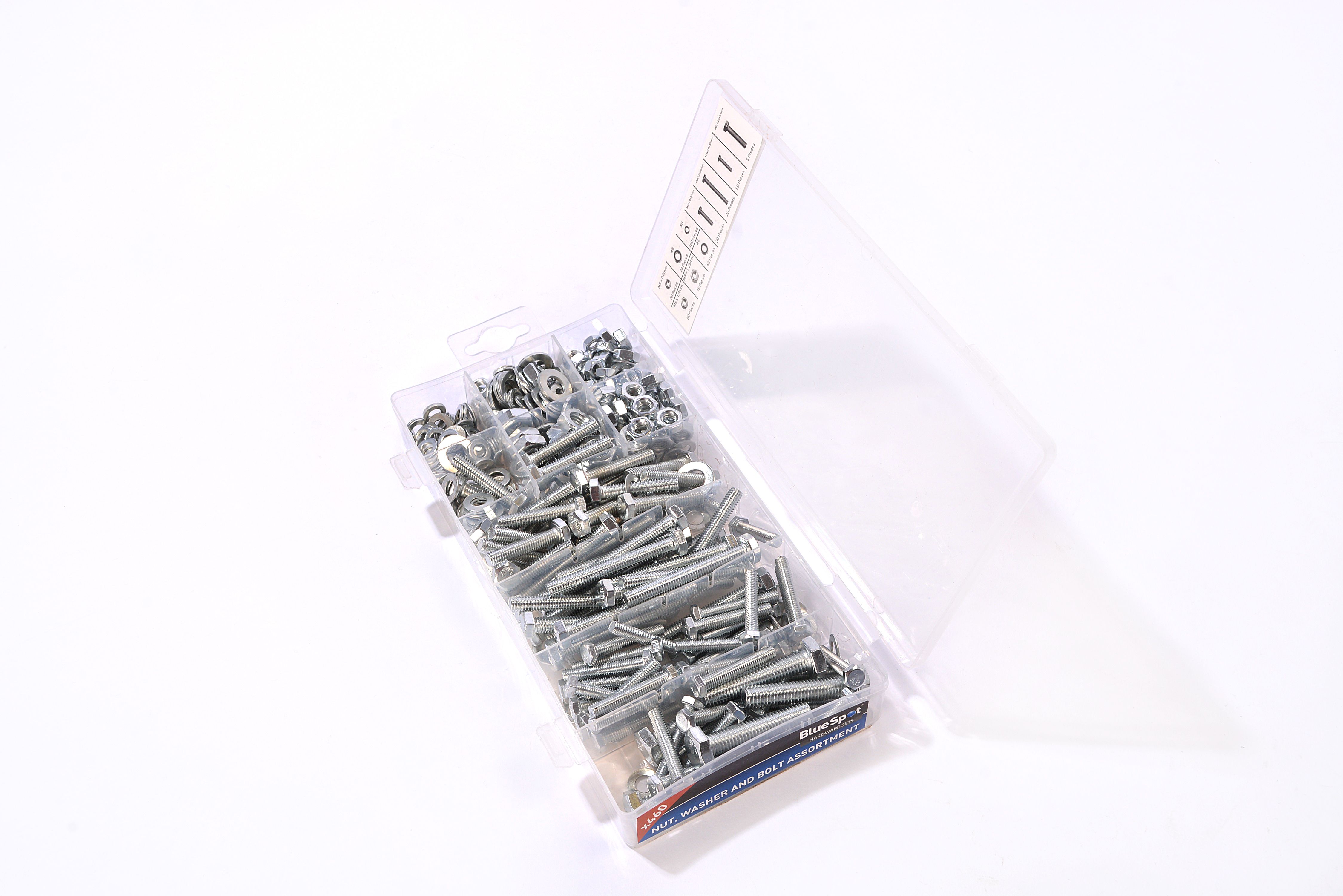 BlueSpot 300 PCE Assorted Nut, Washer And Bolt Set (40584)