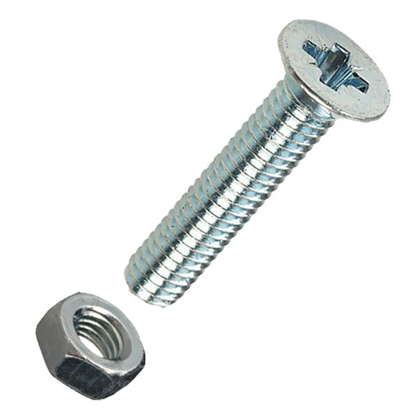 M6 x 20 Steel CSK Machine Screw - QTY 7 - 4061