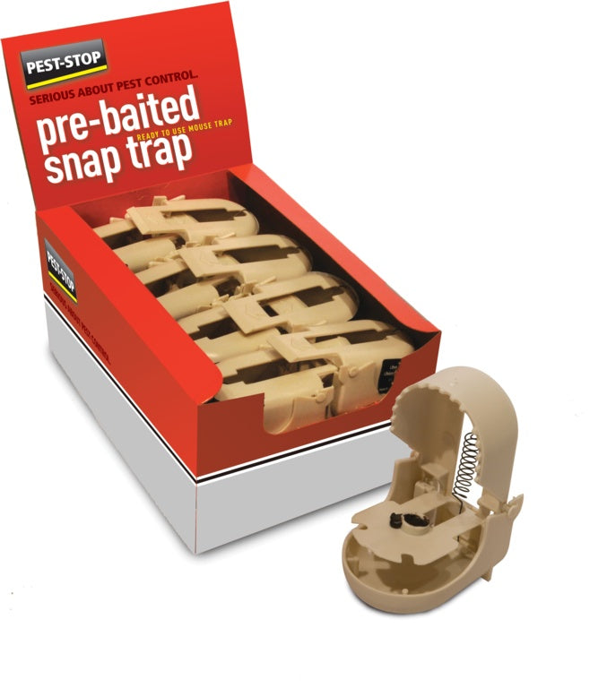 Pest Stop Pre-Baited Snap Mouse Trap