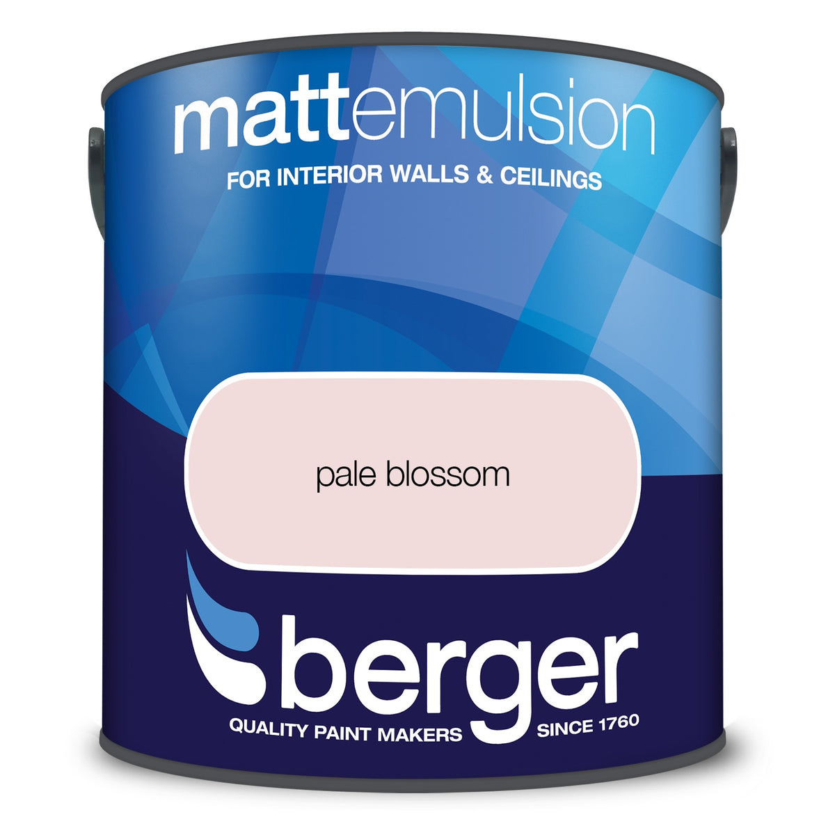 Berger Coloured Matt Emulsion Pale Blossom 2.5L (2 Tubs For £30)
