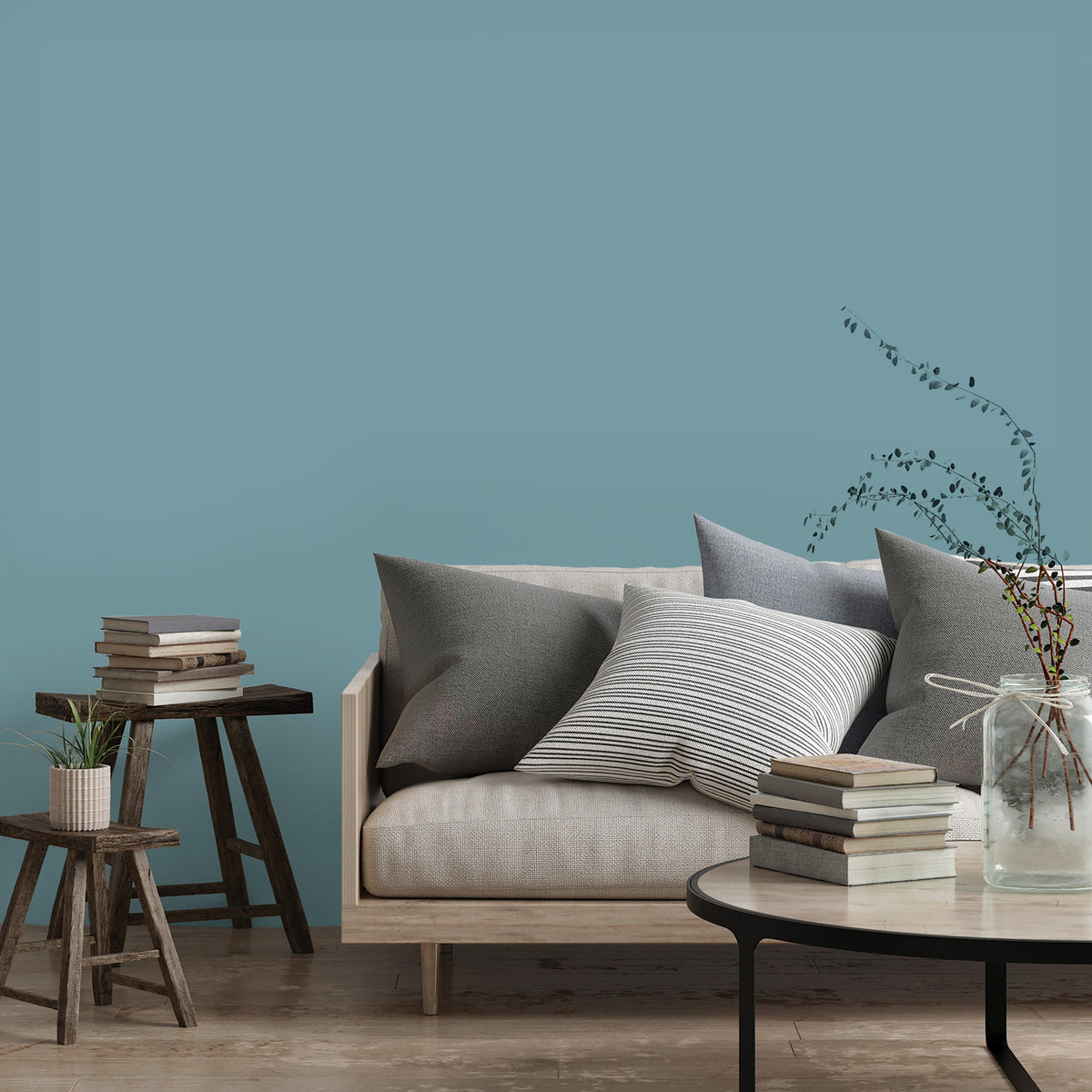 Berger Coloured Matt Emulsion Teal Drift 2.5L (2 Tubs For £30)