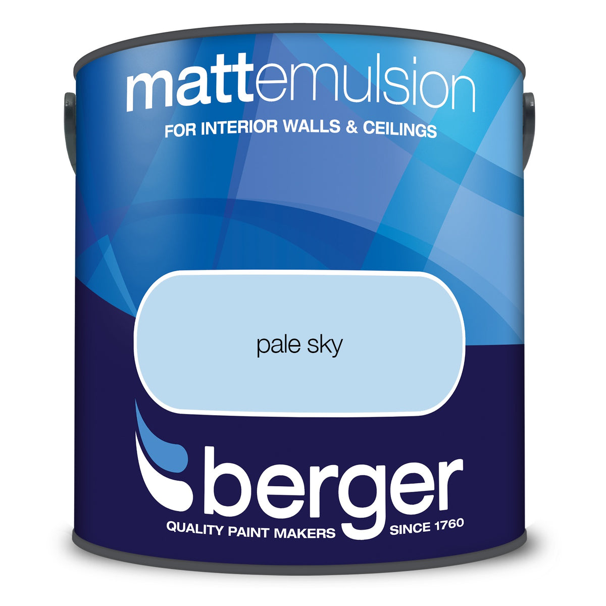 Berger Coloured Matt Emulsion Pale Sky 2.5L (2 Tubs For £30)