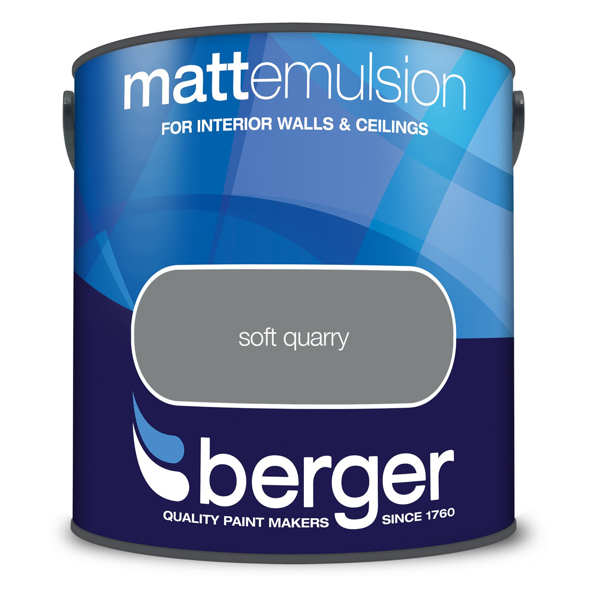 Berger Coloured Matt Emulsion Soft Quarry 2.5L (2 Tubs For £30)