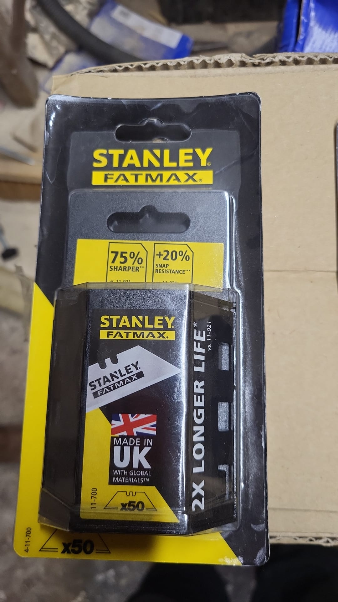 Stanley Fatmax Trapeze Knife Blades Pack of 50 (LOCAL PICKUP/DELIVERY ONLY)