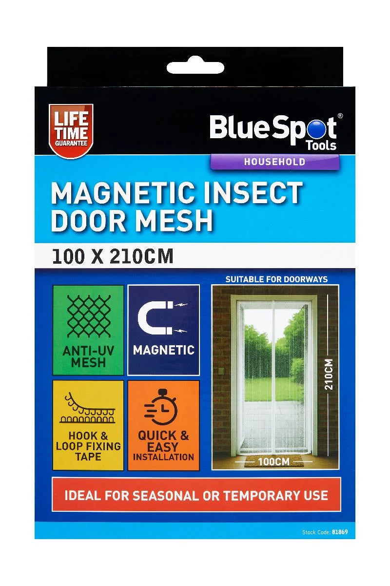Bluespot Magnetic Insect Door Mesh 100 x 210cm (81869)
