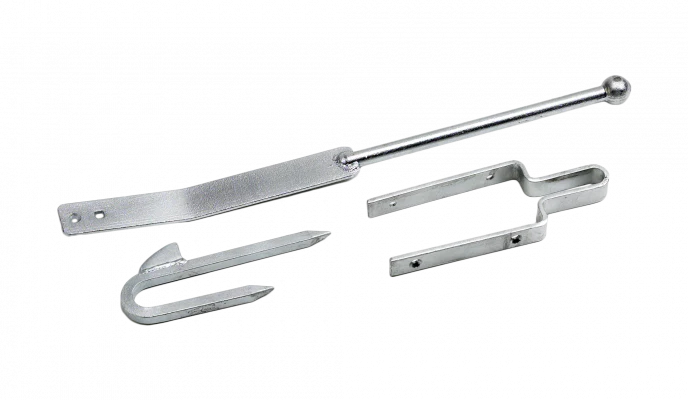 Galvanised Field Gate Spring Fastener Complete Set Double Leg (8326002)