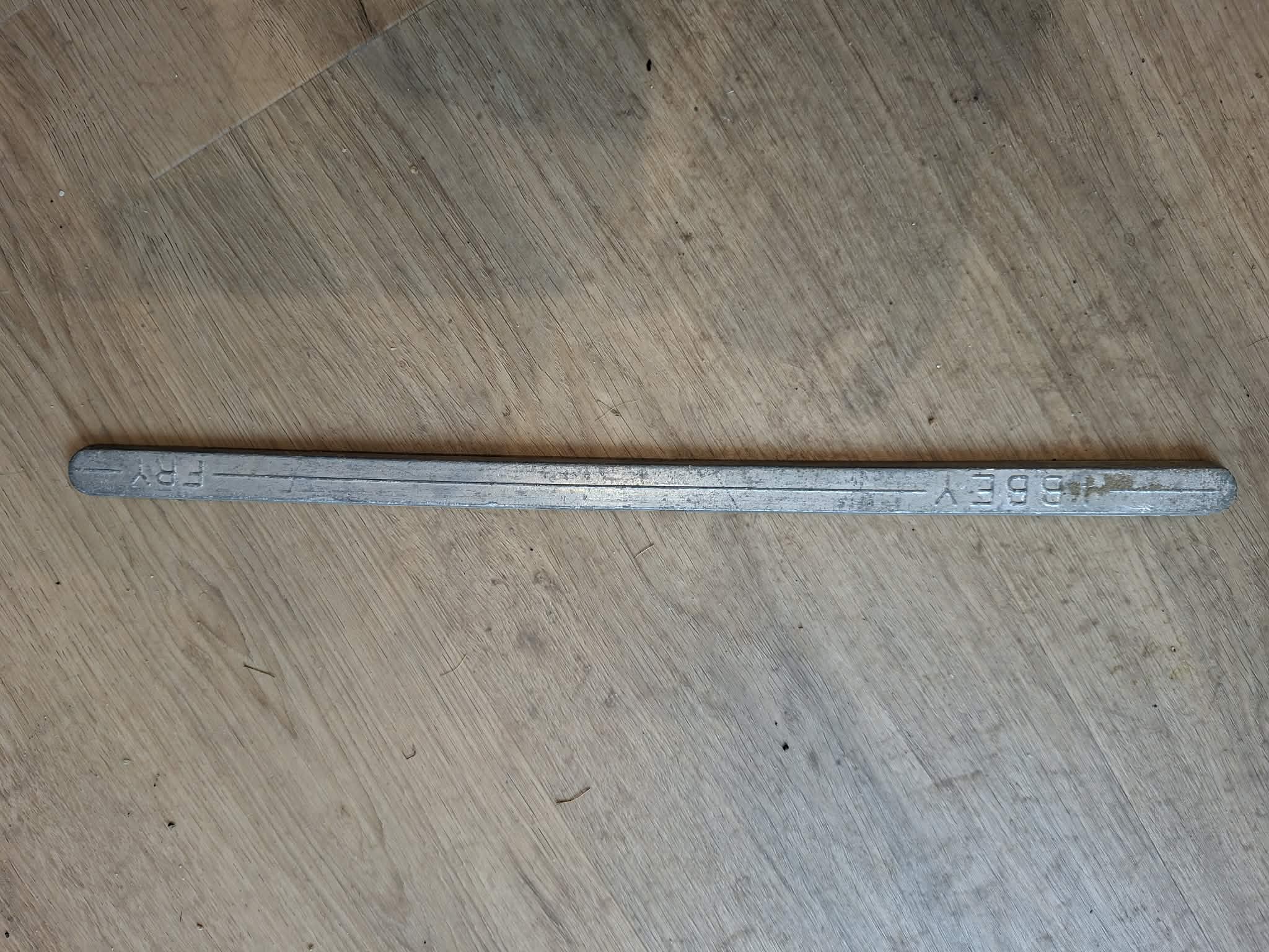 Abbey Fry Lead Solder Bars 405mm x 17mm x 5mm