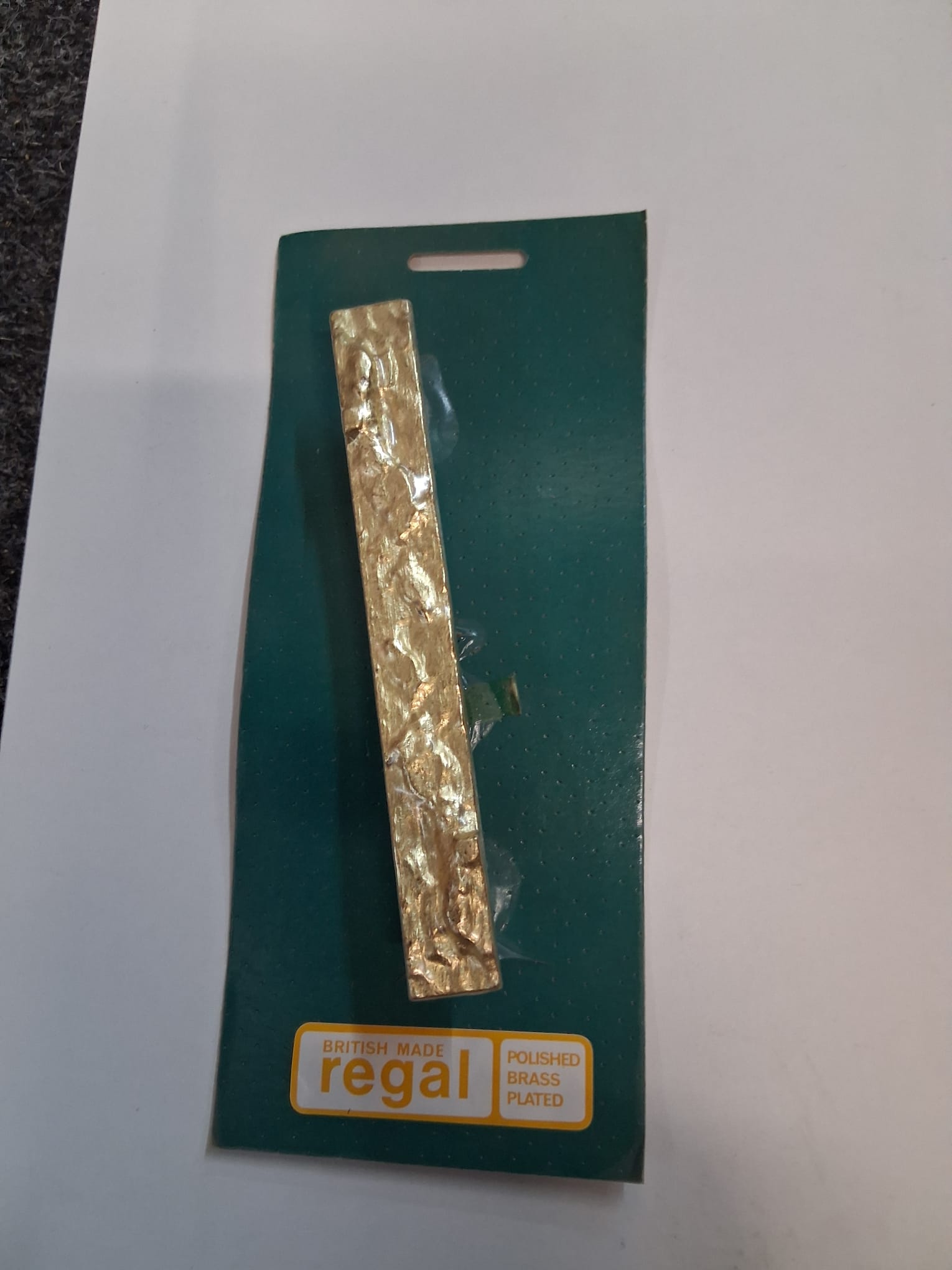 Regal Vintage Drawer Handle Polished Brass Plated 150 x 20mm (9021)