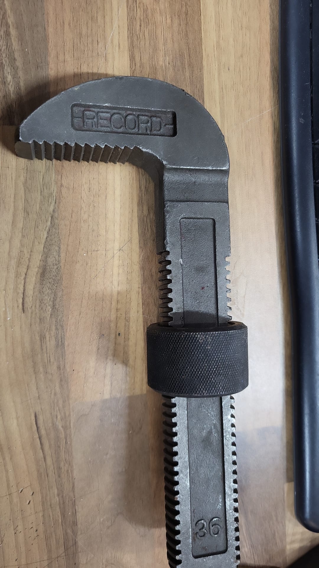 Record Stillson Wrench Replacement Jaw and Knurl 36in