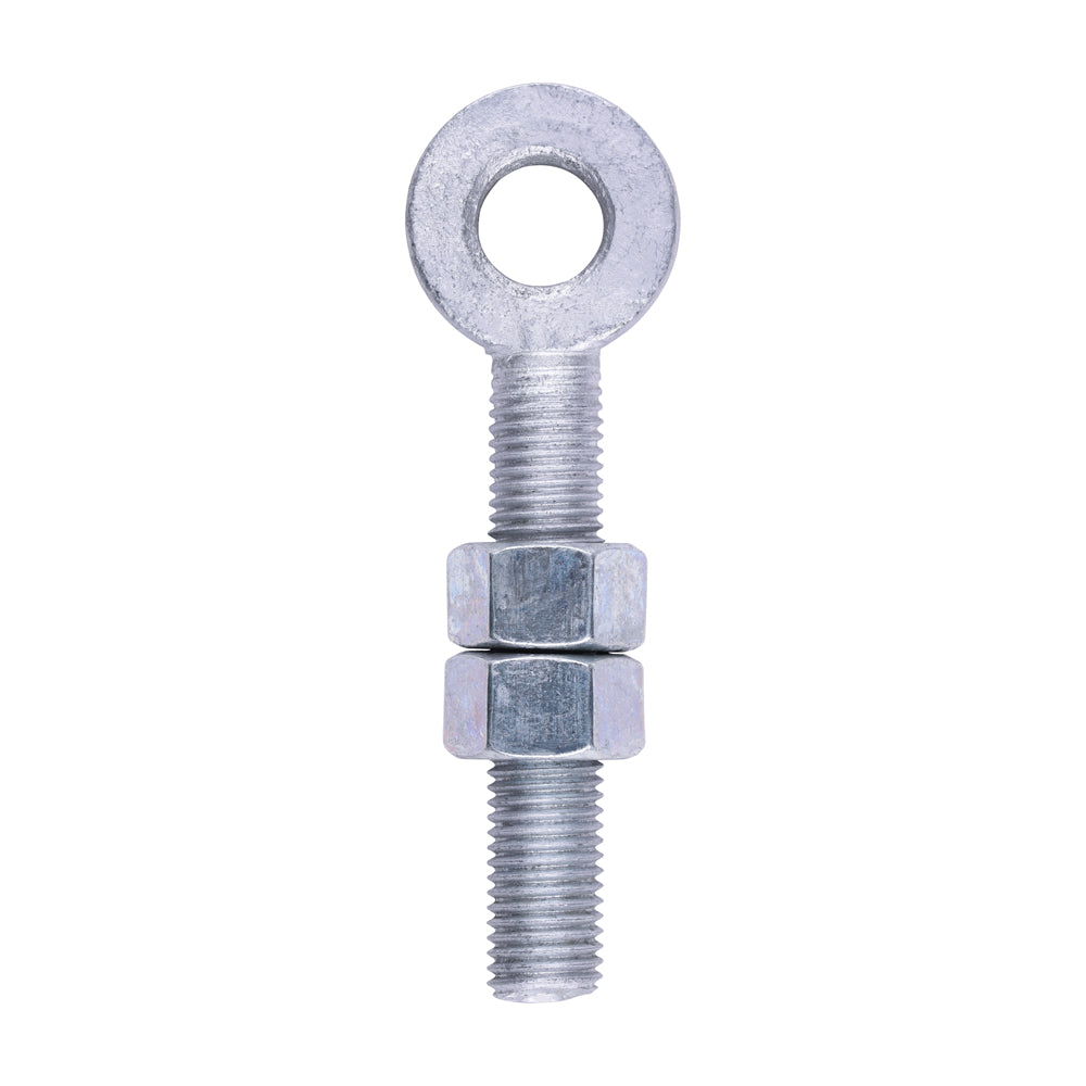 Timco Adjustable Gate Eye with Nuts - Hot Dipped Galvanised M16 x 100mm (AGE16100GEA)