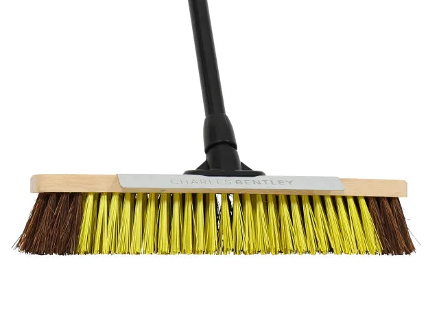 Bulldozer Brush Dual Fill With Metal Scraper and Metal Handle - 18in