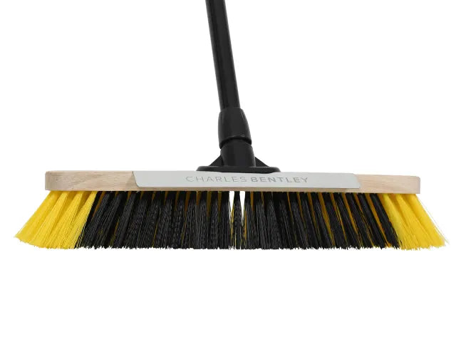 Bulldozer Brush Dual Fill Soft With Metal Scraper and Metal Handle - 18in