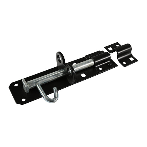 Timco Black Padbolt / Padlock Bolt 100mm (4in) (BP4BB)
