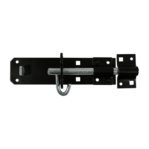 Timco Black Padbolt / Padlock Bolt 100mm (4in) (BP4BB)