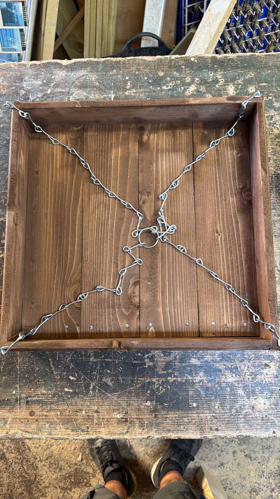 Handmade Hanging Bird Feeding Tray (45cm x 45cm)