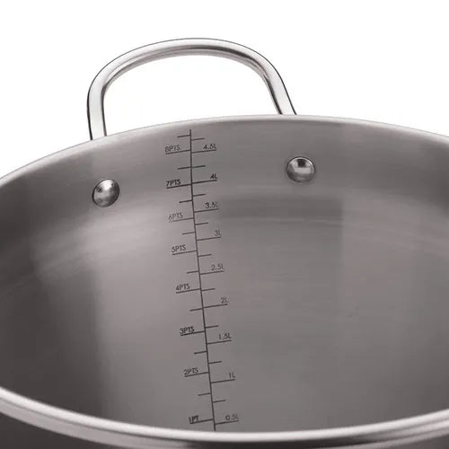KitchenCraft Home Made Stainless Steel Mini Maslin Pan 4.5L