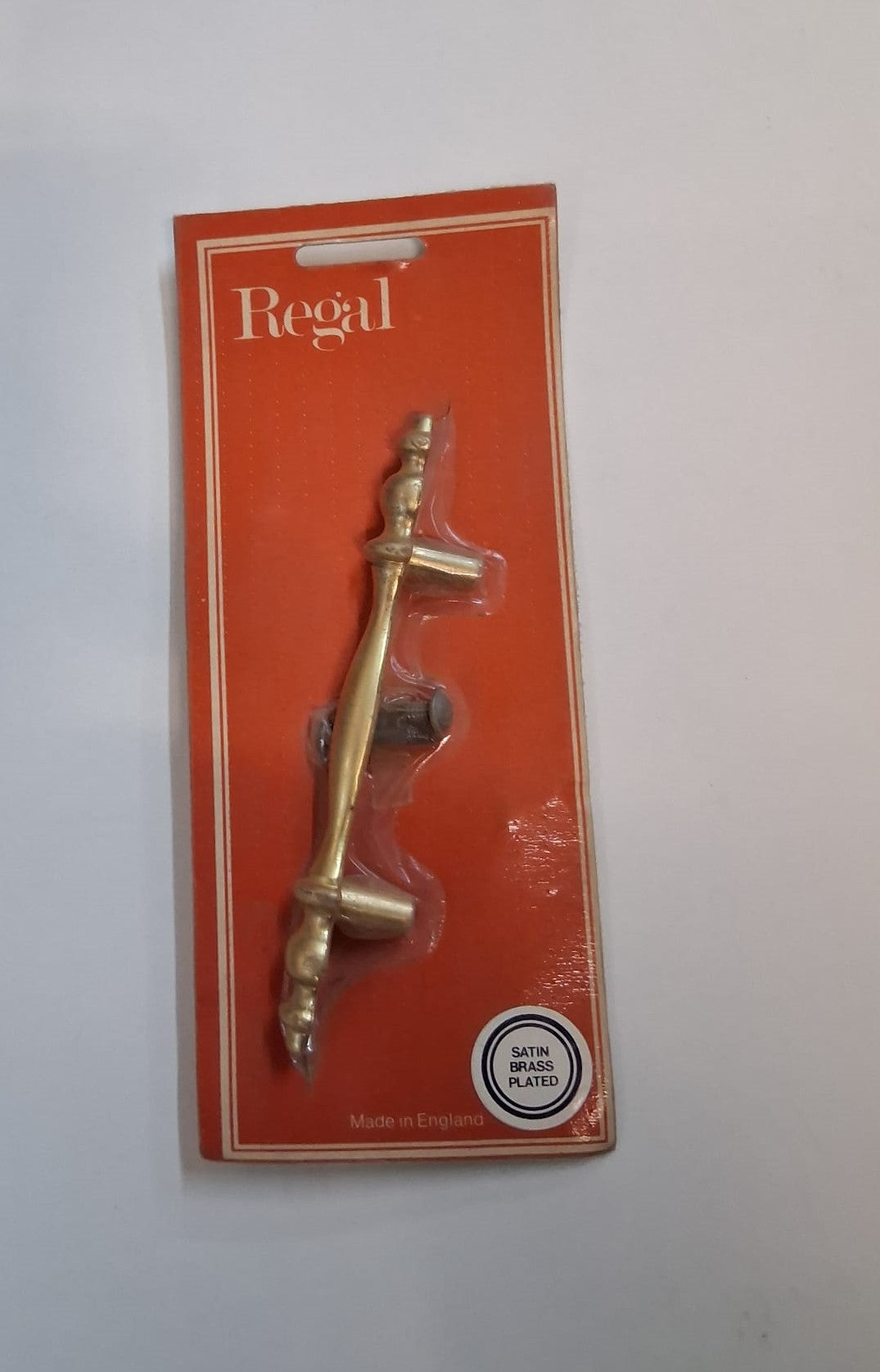 Regal Vintage Drawer Handle Satin Brass Plated 140 x 12mm (L9032)