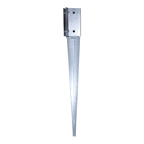 Timco Drive in Post Spike - Bolt Secure - Hot Dipped Galvanised 50 x 50 x 450mm (PSB50450G)