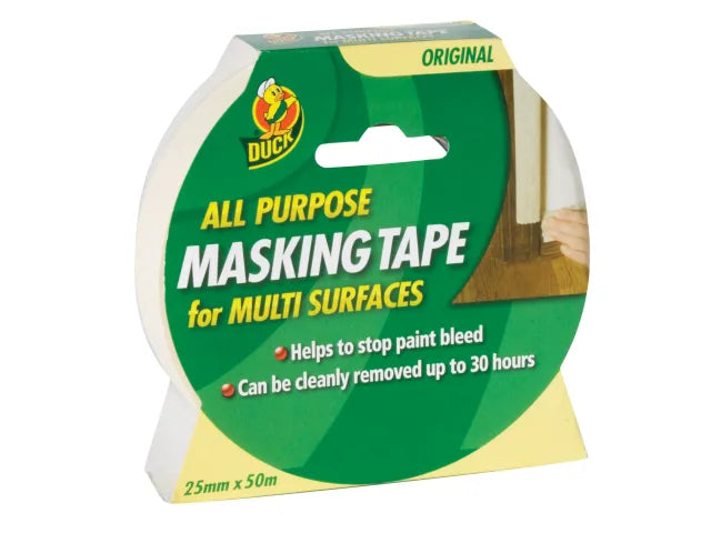 Duck All-Purpose Masking Tape 25mm x 50m