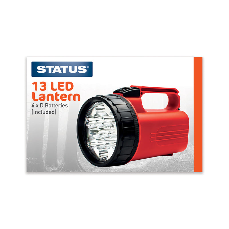 Status 13 LED Lantern 4 x D Batteries Included