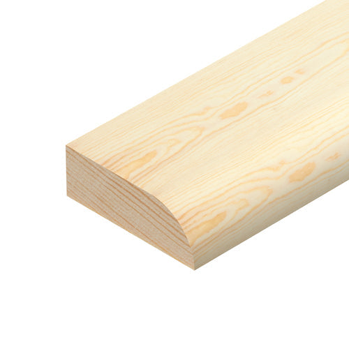 Pencil Round Pine Architrave / Skirting Board - 70mm x 15mm (3in x 5/8in) (LOCAL PICKUP / DELIVERY ONLY)